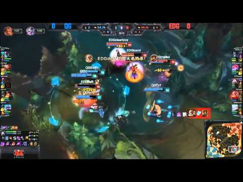 LPL W9, QG vs EDG Game 1