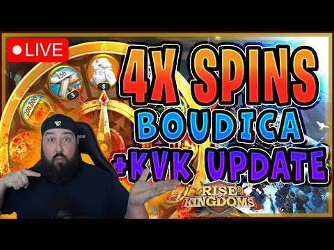 4X BOUDICA SPINS - KvK Updates and 307 ALLY ANNOUNCEMENT! [Drago Daily Stream]