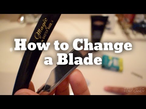 How to Put on a New Straight Edge Razor BLADE