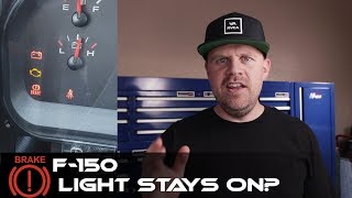 How to repair the RED WARNING Brake Light Ford Truck