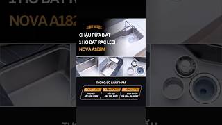 CHẬU RỬA BÁT 1 HỐ NOBINOX NOVA A182 video 3