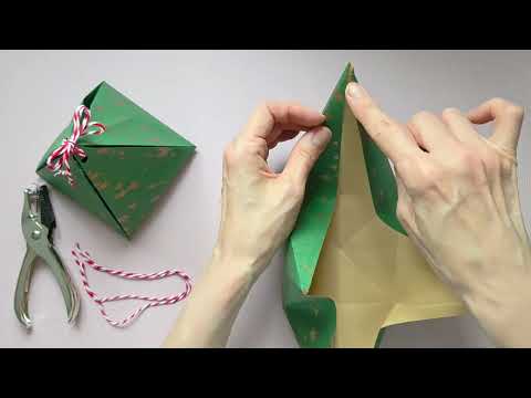 How to Make a Triangle Origami Gift Box Easy DIY Paper Craft