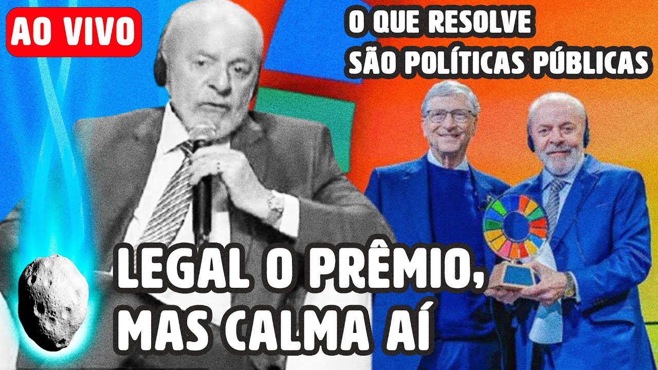 LIVE: BILL GATES DÁ PRÊMIO A LULA, QUE APROVEITA PARA CRITICAR OS BILIONÁRIOS E OUTRAS NOTÍCIAS