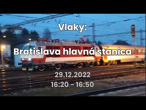 Vlaky: Bratislava hlavná stanica - 29.12.2022