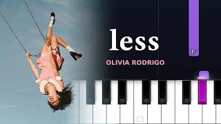 Download lagu Olivia Rodrigo - less | Piano Tutorial mp3 Download lagu Olivia Rodrigo - less | Piano Tutorial mp3