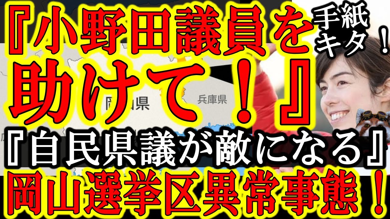 【『小野田さんを助けて！』地元自民県議会議員が小野田議員の敵に！】驚愕の岡山参院選の実態！怒る公明党に忖度し小野田氏激励会参加の自民県議は37人中たった6人！小野田紀美は日本の宝！岡山県民頼んます！