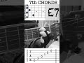 7th Guitar Chords How To Play An A7 B7 D7 E7 F7 G7 Guitar Chord Guitarchords