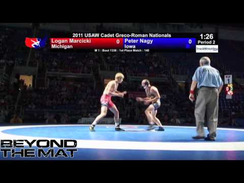 Cadet Greco Final 140 - Peter Nagy (IA) vs. Logan Marcicki (MI)