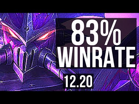 KASSADIN vs KENNEN (MID) | 83% winrate, 9 solo kills, Legendary, 19/5/10 | EUW Master | 12.20