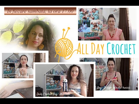 Daily Crochet Vlog 1: un NOU proiect #crochet #handmade #crosetam #pattern #crochetaddict