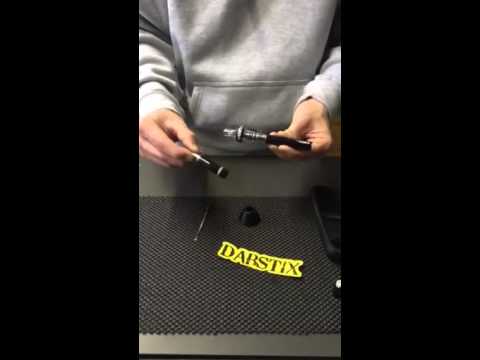 Part of a video titled operation and cleaning tips - Dabstix Glass Globe and Skillet vape pen