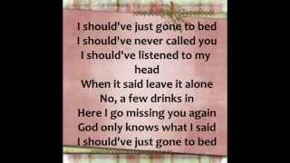 SHOULD&#39;VE GONE TO BED - PLAIN WHITE T&#39;S - LYRICS