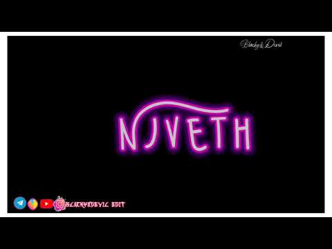 Name art video Nivetha💕 love English song 