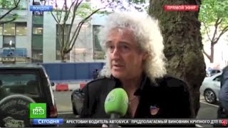 Alexei Leonov launches Exhibition, London (guests Stephen Hawking, Brian May) 21 May 2015