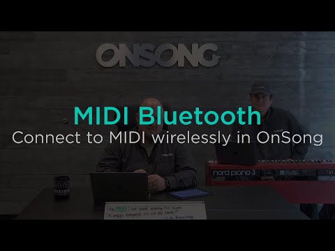 Connect to MIDI Wirelessly in OnSong with MIDI Bluetooth