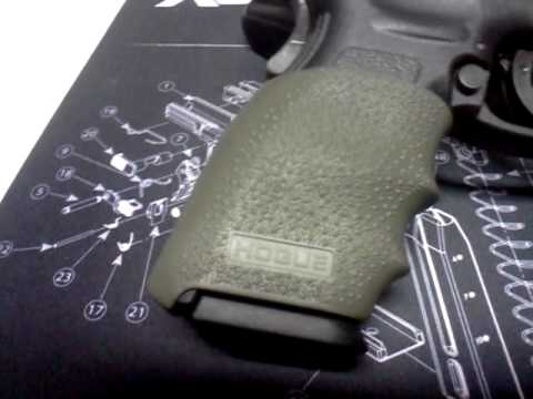 Springfield xd9 with od green hogue grip