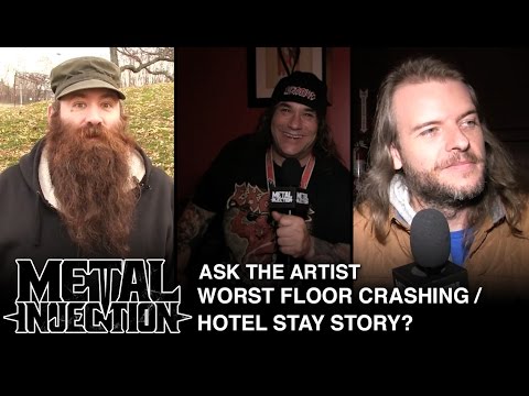 ASK THE ARTIST: Your Worst Floor Crashing / Hotel Experience on Tour? | Metal Injection