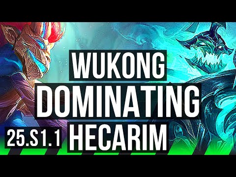 WUKONG vs HECARIM (JGL) | 6/0/4, Dominating | NA Master | 25.S1.1