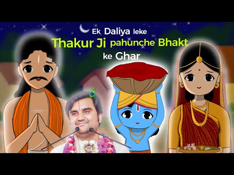 Ek Bhakt ke Ghar Thakura ji padhaare II एक भक्त के घर ठाकुरजी पधारे @BhaktiPath #animation