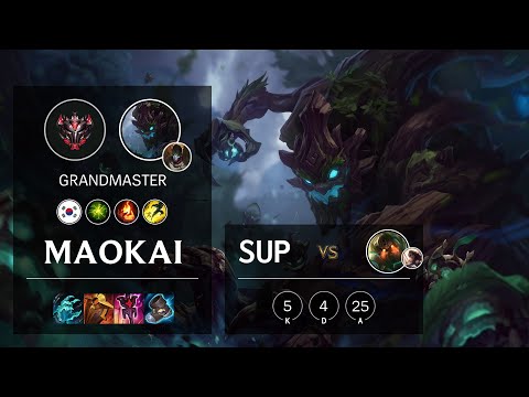 Maokai Support vs Nautilus - KR Grandmaster Patch 11.13