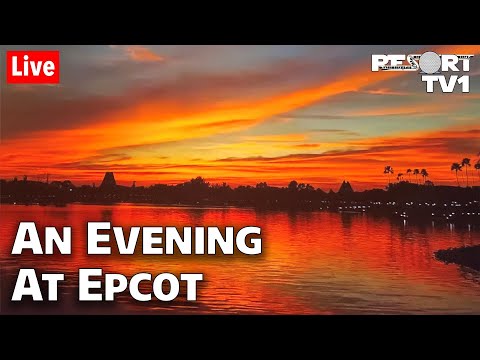 🔴Live: A Beautiful Evening at Epcot in 1080p - Walt Disney World Live Stream