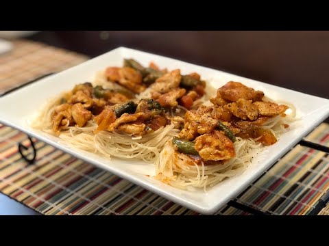 Angel Hair Nest Chicken Marinara