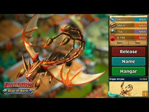Triple Stryke, Max Level 124 - Titan Mode | Dragons: Rise of Berk