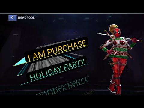 I AM PURCHASE  HOLIDAY PARTY DEADPOOL UNIFORM