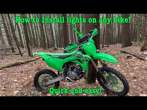 How to put lights on any dirt bike!