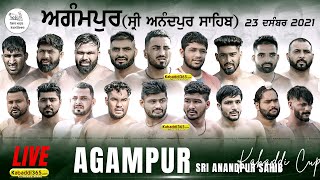 Agampur (Sri Anandpur Sahib) Kabaddi Tournament 23 Dec 2021