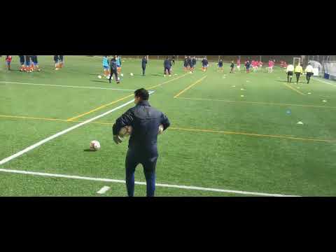 calentamiento antes del partido atlético de Madrid vs Singapur partido internacional Wanda Alcalá