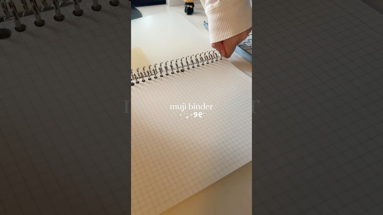 ⋆ ˚｡⋆୨୧˚ #muji #stationery #aesthetic #cute #school #study #binder