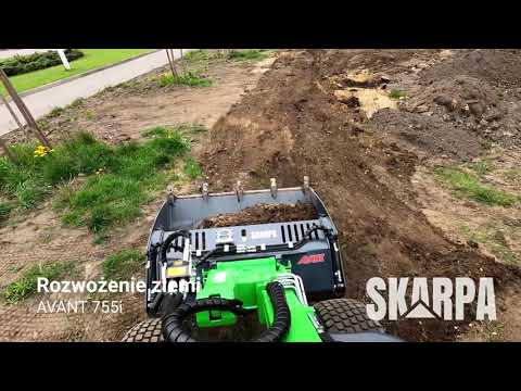 Avant 755i rozwożenie ziemi SKARPA