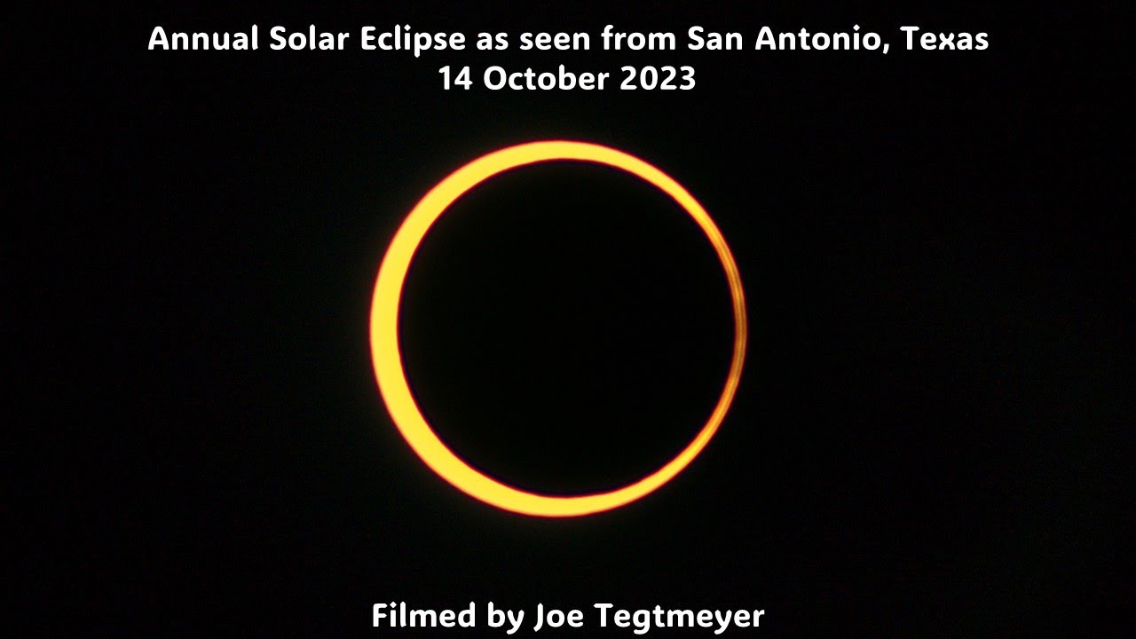 14 Oct 2023 Annular Eclipse from San Antonio, Texas