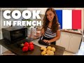 What I eat in a day in FRENCH 🍽️👩‍🍳 Cook with me in intermediate French (with subtitles)
