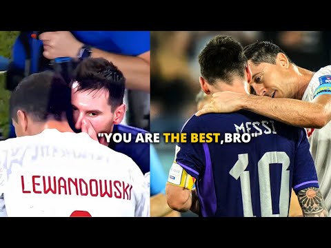 What Messi said to Lewandowsky | MESSI and LEWANDOWSKI talking after POLAND vs ARGENTINA