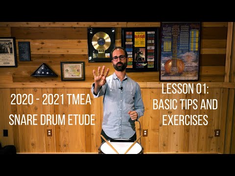 2020-2021 TMEA All State Snare Drum Etude, Lesson 01: Introduction