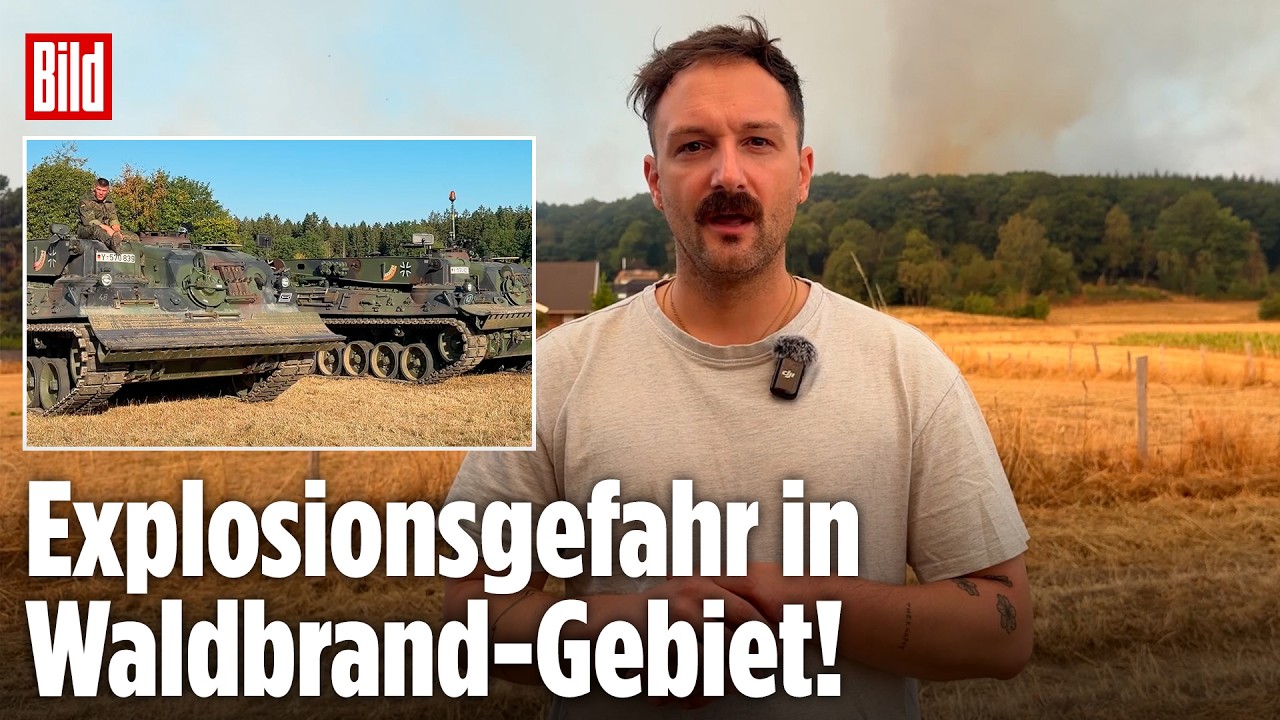 Massiver Waldbrand in Düren: Erste Siedlung vollständig evakuiert – Reporter vor Ort!