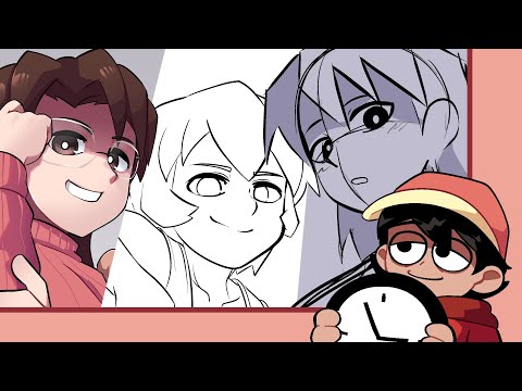Yomi, Kagura, Sakaki [Timelapse] || Azumanga Daioh