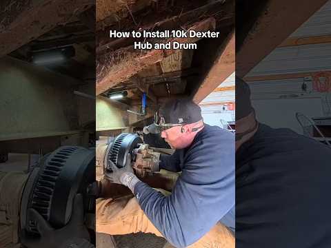 How to install a 10k Dexter Hub and Drum #hotshot #dexteraxles