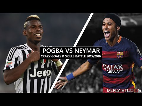 Paul Pogba vs Neymar Jr ● Powerful ● Crazy Goals & Skills Battle 2015/2016 ●  1080p HD