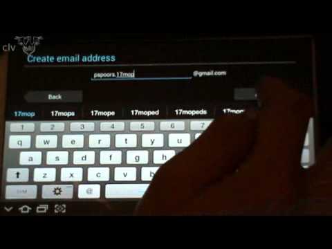 Setting up a Google Account using your Samsung Galaxy Tab