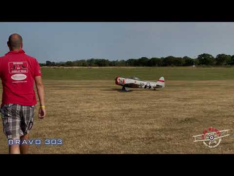 Giant 1/4 Scale P-47 THUNDERBOLT - RC PETROL DLE 170cc John from TJD WARBIRDS