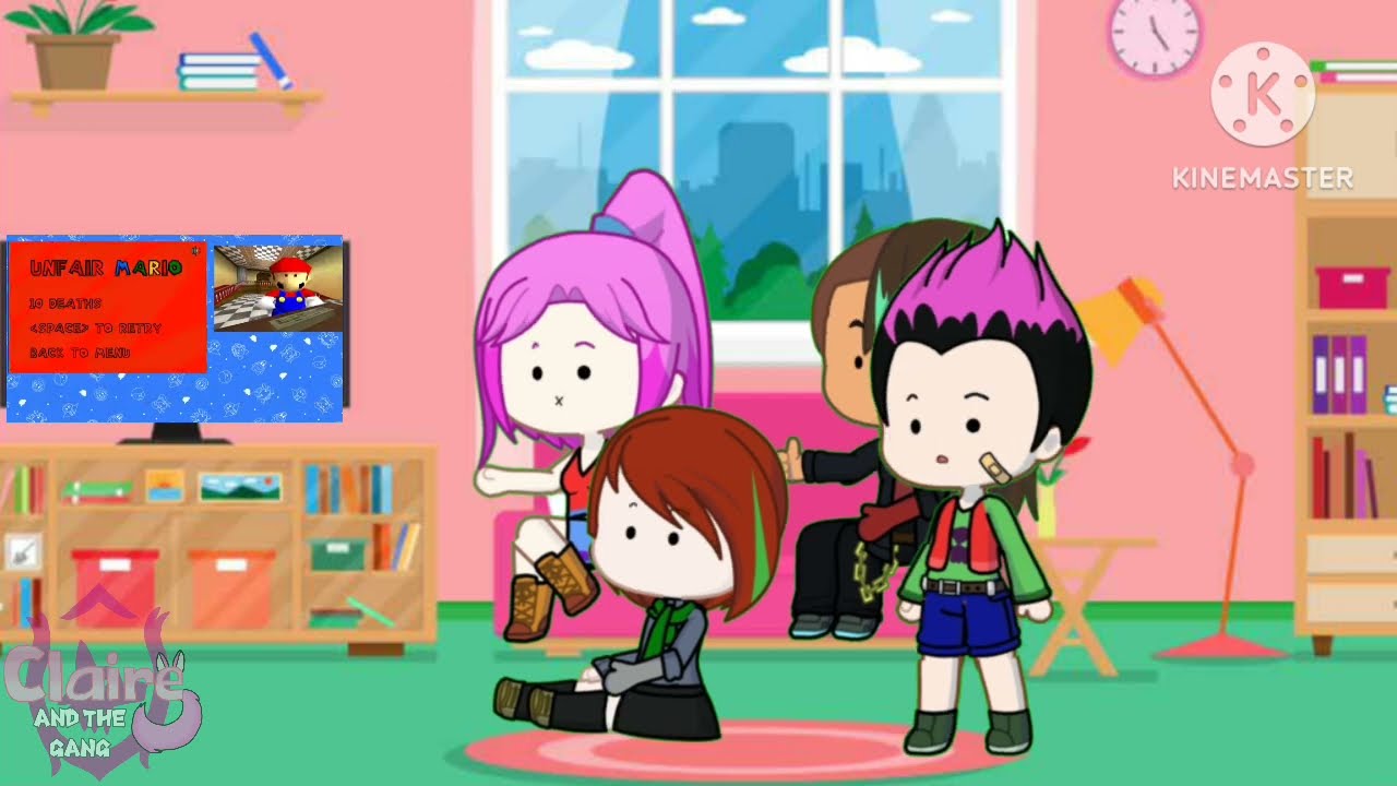 Claire and The Gang React To Mario Plays: Unfair Mario (Gacha Life 2) - 500 subs special
