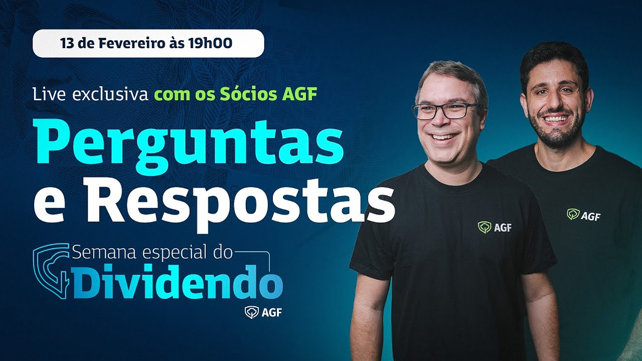 [LIVE EXCLUSIVA] Perguntas e Respostas - Semana Especial do Dividendo