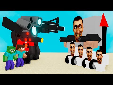 Monster School BECOMES SKIBIDI TOILET (REUPLOAD) - Minecraft Animation