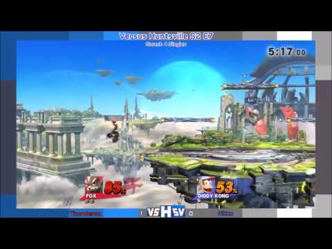 vsHsv s2e7 - Smash 4 Singles - Winners Semis - Thundersz (Blk Fox) vs SoS | Rikke (Diddy, Grn Fox)