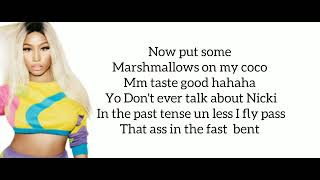 Nicki Minaj the pink print freestyle •lyrics.