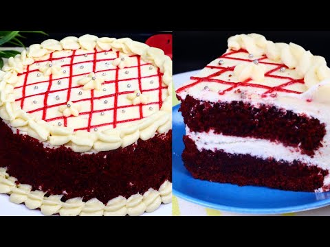 Eggless No-Oven Red Velvet Cake