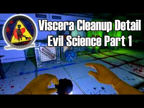 Viscera Cleanup Detail lets play - Evil Science level - map part 1 Co-op